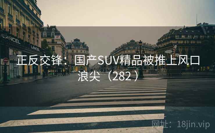 正反交锋：国产SUV精品被推上风口浪尖（282 ）